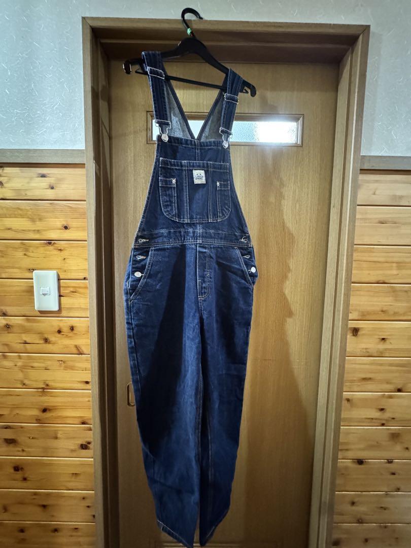 入荷nowオンラインストア PULL&BEAR メルカリ - ダークブルーオーバーオール パンツ