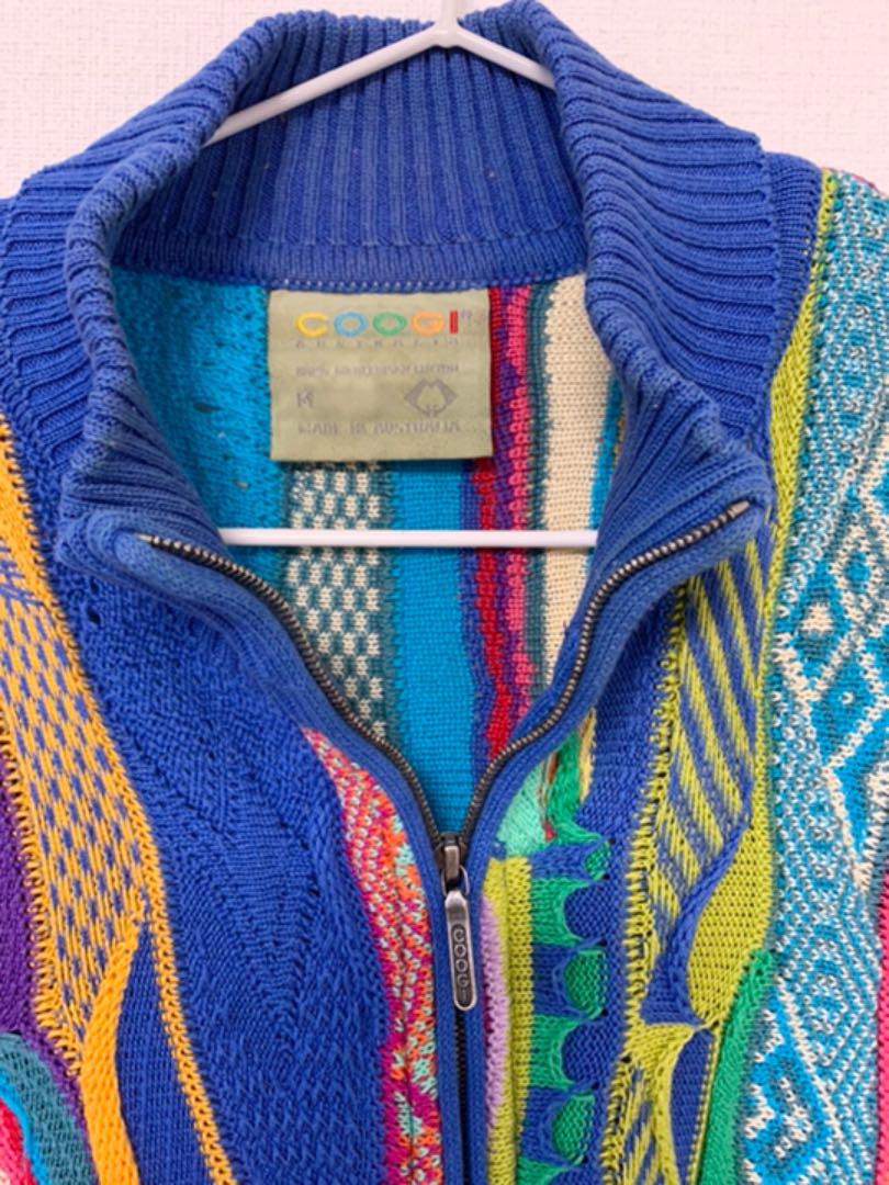 ブランド COOGI 立体 マルチカラー 希少 美品 OhytD-m74069192974 クージー セーター コットン 3D のニットは