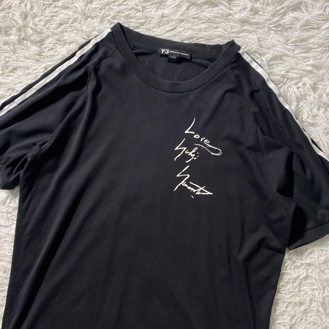 【良品】ワイスリー　Tシャツ　EK4553　プリント　アディダス×ヨウジヤマモト