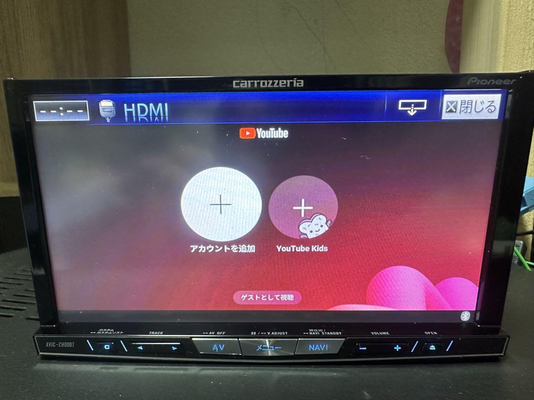 カロッツェリア　AVIC-ZH0007 HDMI Bluetooth