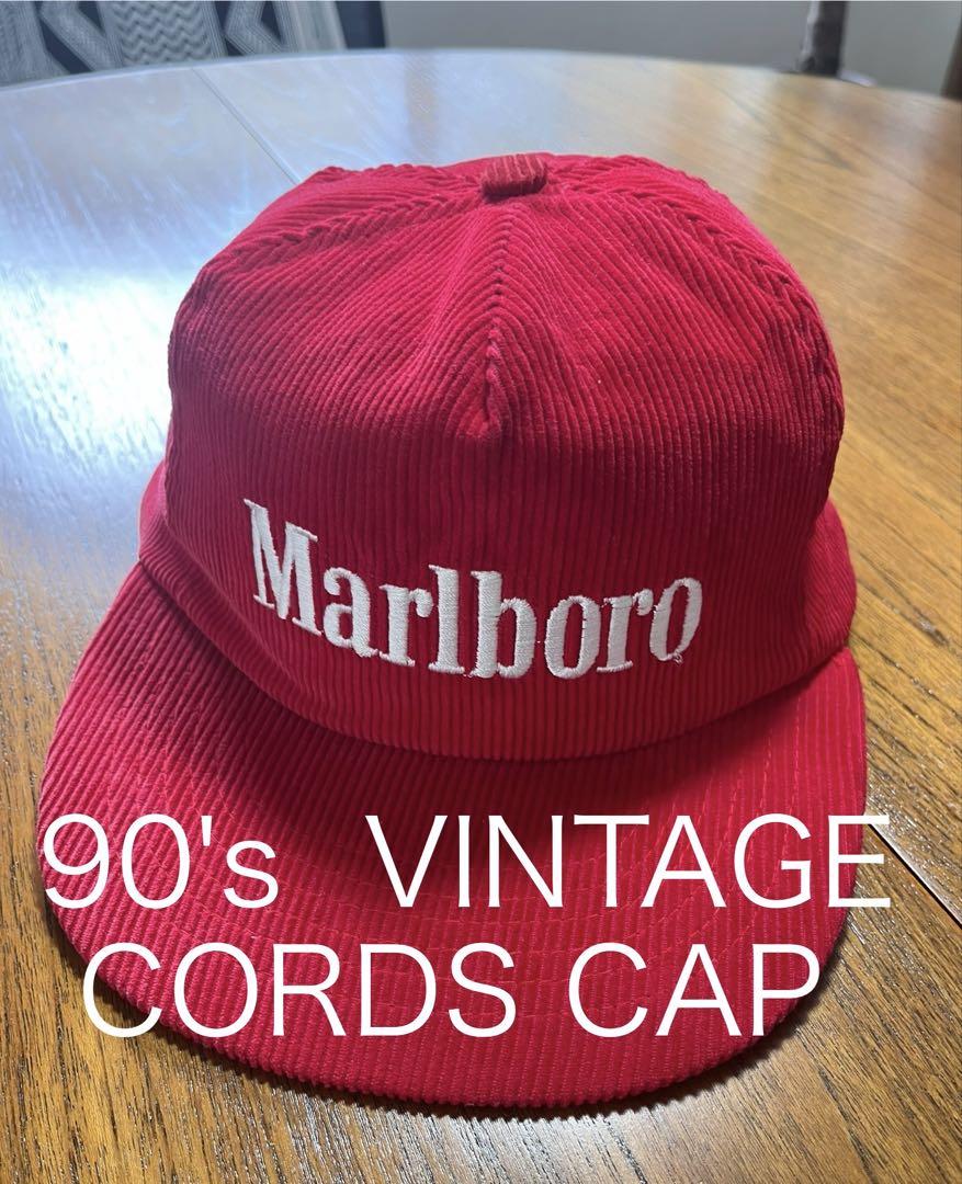 ② 90´s VINTAGE CORDS CAP Marlboro マルボロ メンズ