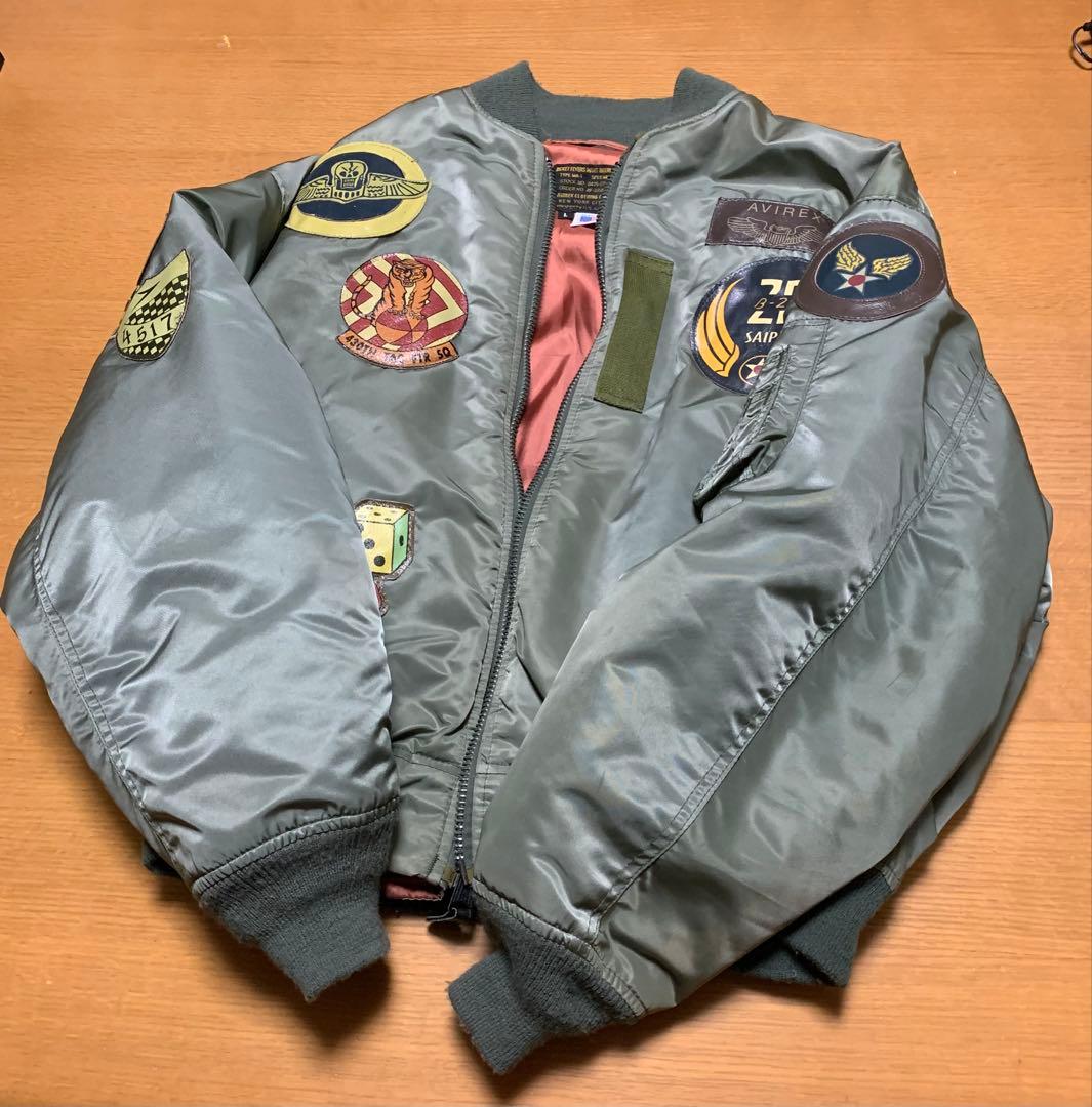 AVIREX MA-1 トップガン 長渕剛 アメリカ製 サイズLXL LL AVIREX