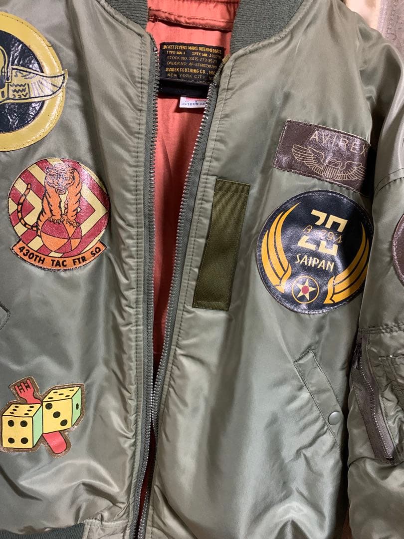 AVIREX MA-1 トップガン 長渕剛 アメリカ製 サイズL AVIREX MA-1 トップガン 長渕剛 アメリカ製 サイズL