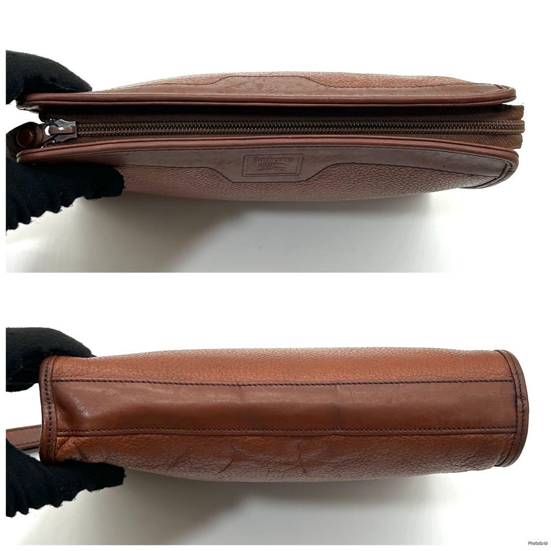 バーバリー BURBERRY レザーセカンドバッグ クラッチバッグ ノバ