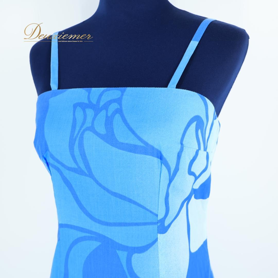 【ハワイ製 フラダンス衣装】ブルー CC Fashions ワンピース 青 水色 ハワイ製 フラダンス衣装】ブルー CC Fashions ワンピース 青