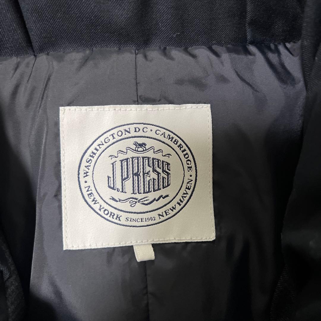 J.PRESS フード付きダウンジャケット ネイビー 11号 J.PRESS フード付きダウンジャケット ネイビー 11号