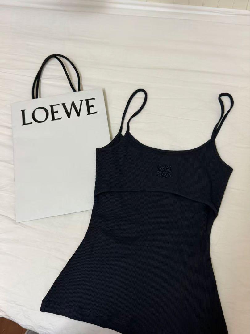 LOEWE アナグラムストラップキャミソール M ネイビー - メルカリ