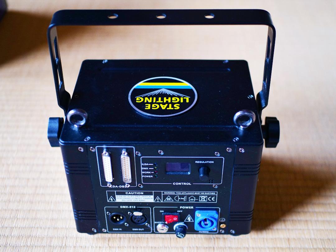 完動品 2W RGB レーザー舞台照明 DMX512対応 両方向回転 LED 完動品 2W RGB レーザー舞台照明 DMX512対応 両方向回転 LED