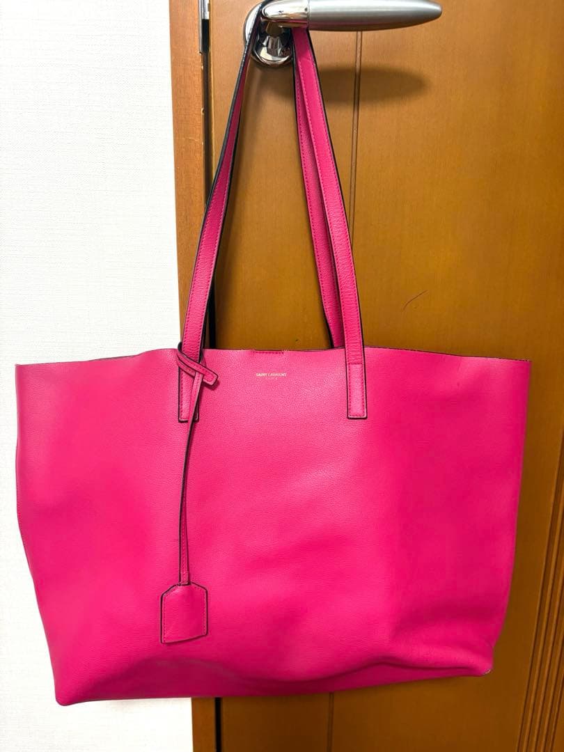 SAINT LAURENT ピンク トートバッグ