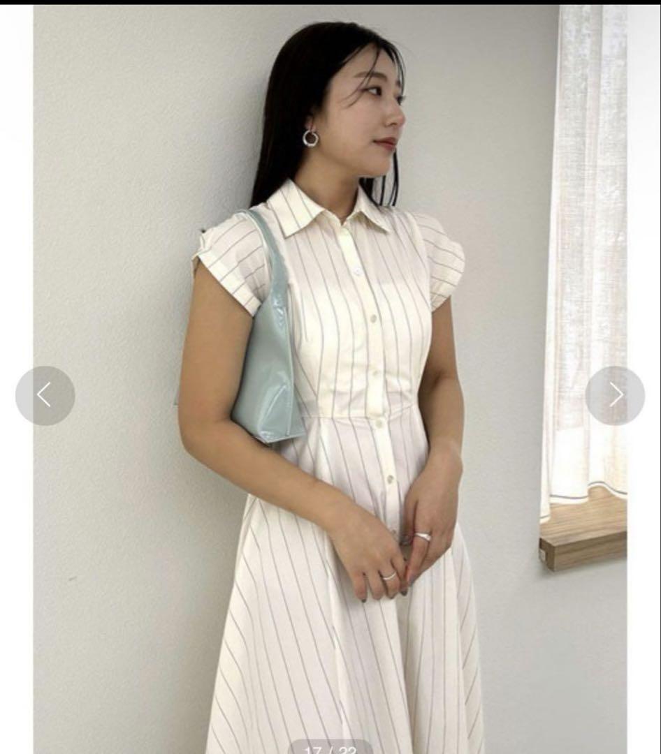 【美品】SNIDEL ビスチェコンビシャツワンピース
