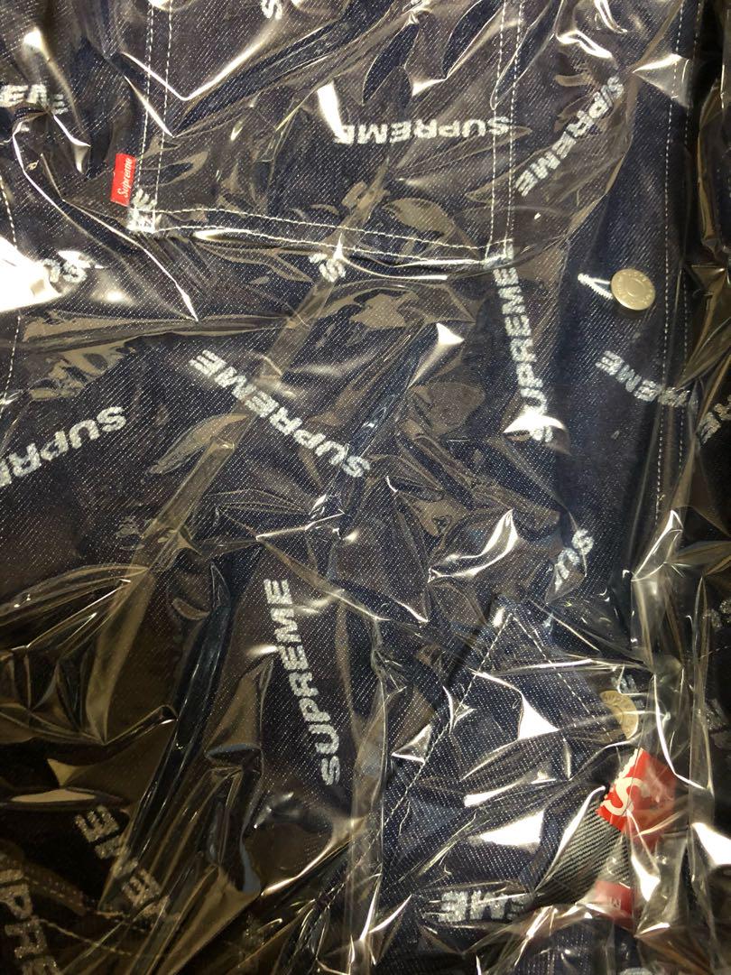 ジャケット・アウター supreme denim logo chore coat north face