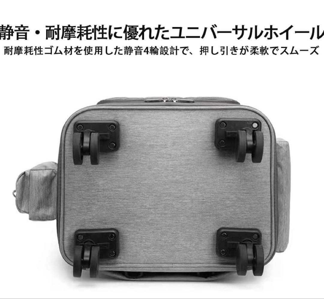 犬猫2匹用キャリーケース リュック キャスター付き ほぼ未使用品！