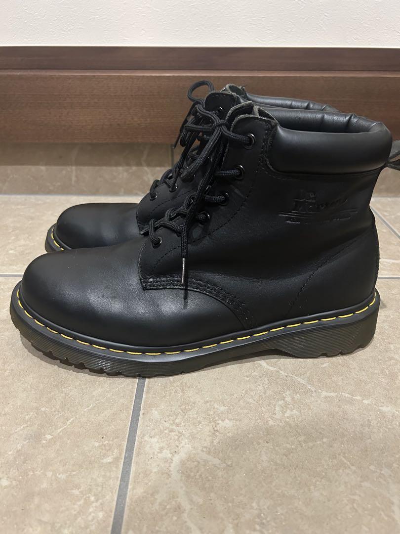 ドクターマーチン Dr.Martin ブーツ 6ホール (UK9 DR.MARTENS(ドクターマーチン) Patent leather 6 hole wide heel