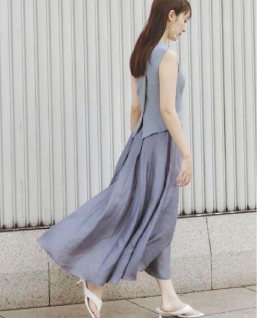 FRAY I.D（フレイアイディー）の「カシュクールリブニットコンビ
