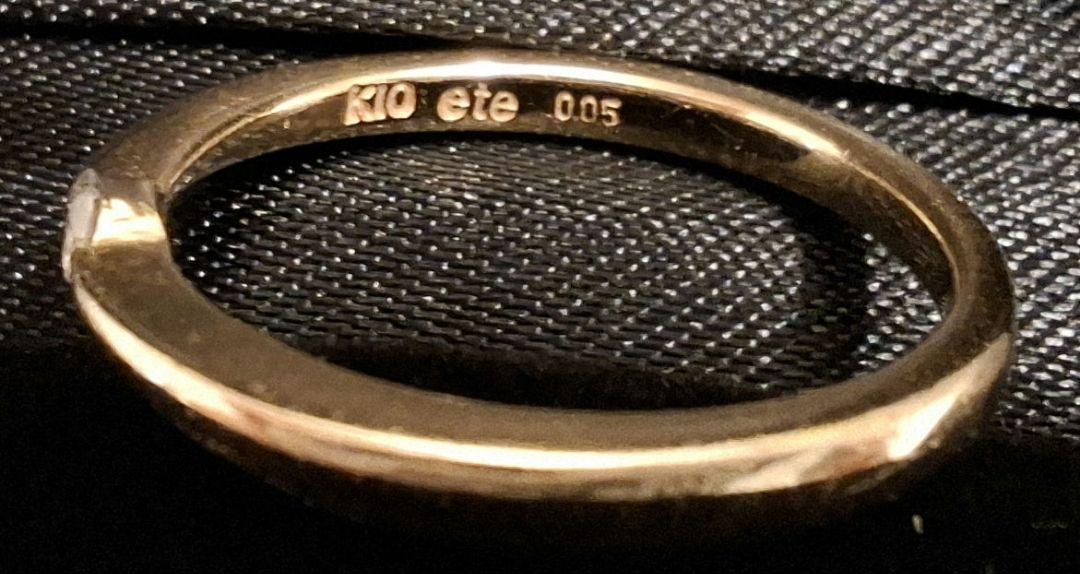 ete ダイヤモンド リング K10 YG