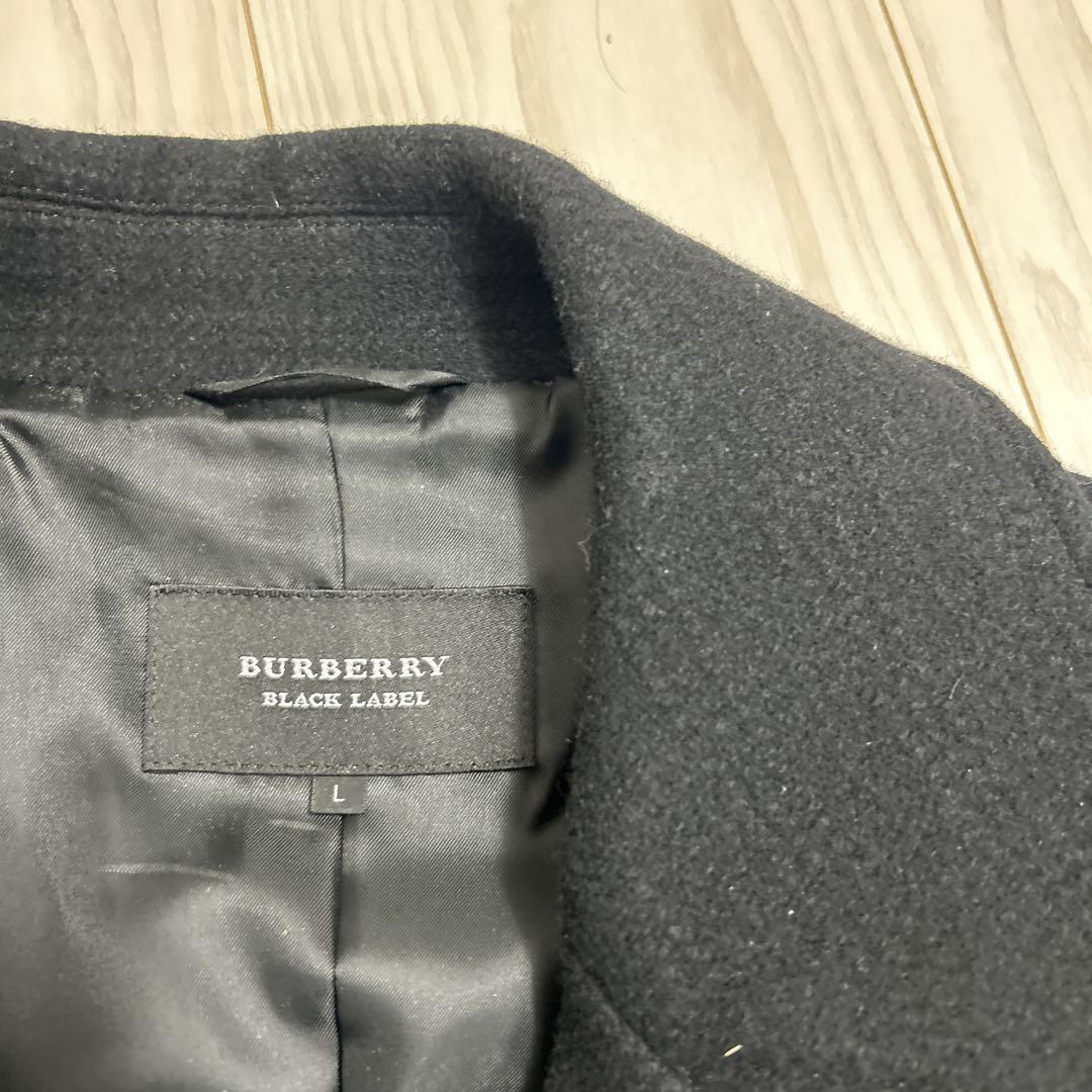 バーバリー　ブラックレーベルBURBERRY Pコート メンズ