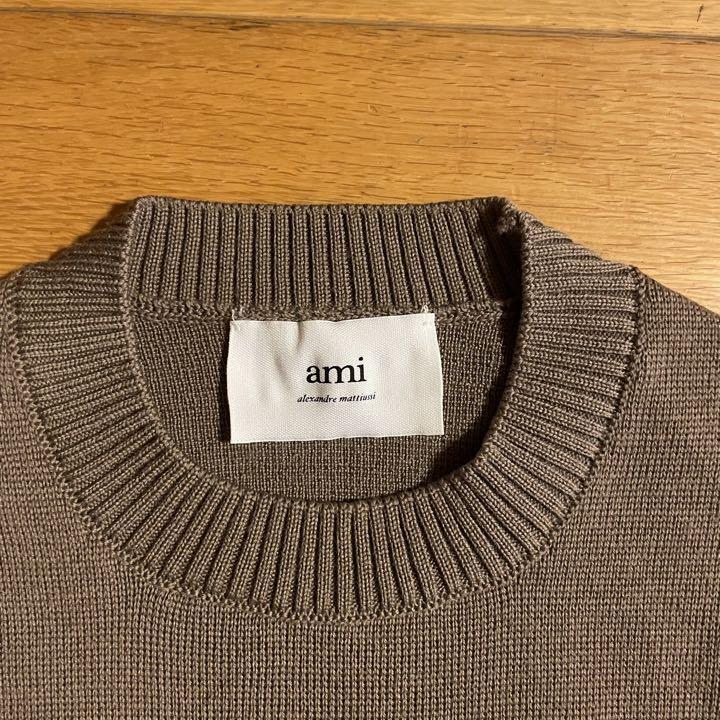 AMIAlexandreMattiussi メリノウール クルーネック セーター ...