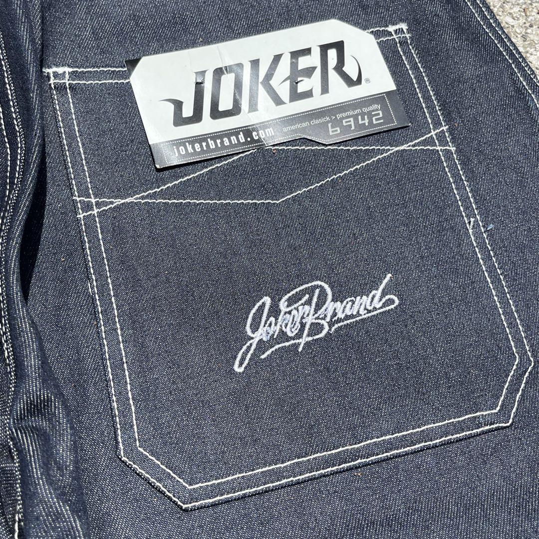 品多く W36 90s 新品 JOKER BRAND 刺繍 バギーデニム極太 JNCO - メルカリ パンツ