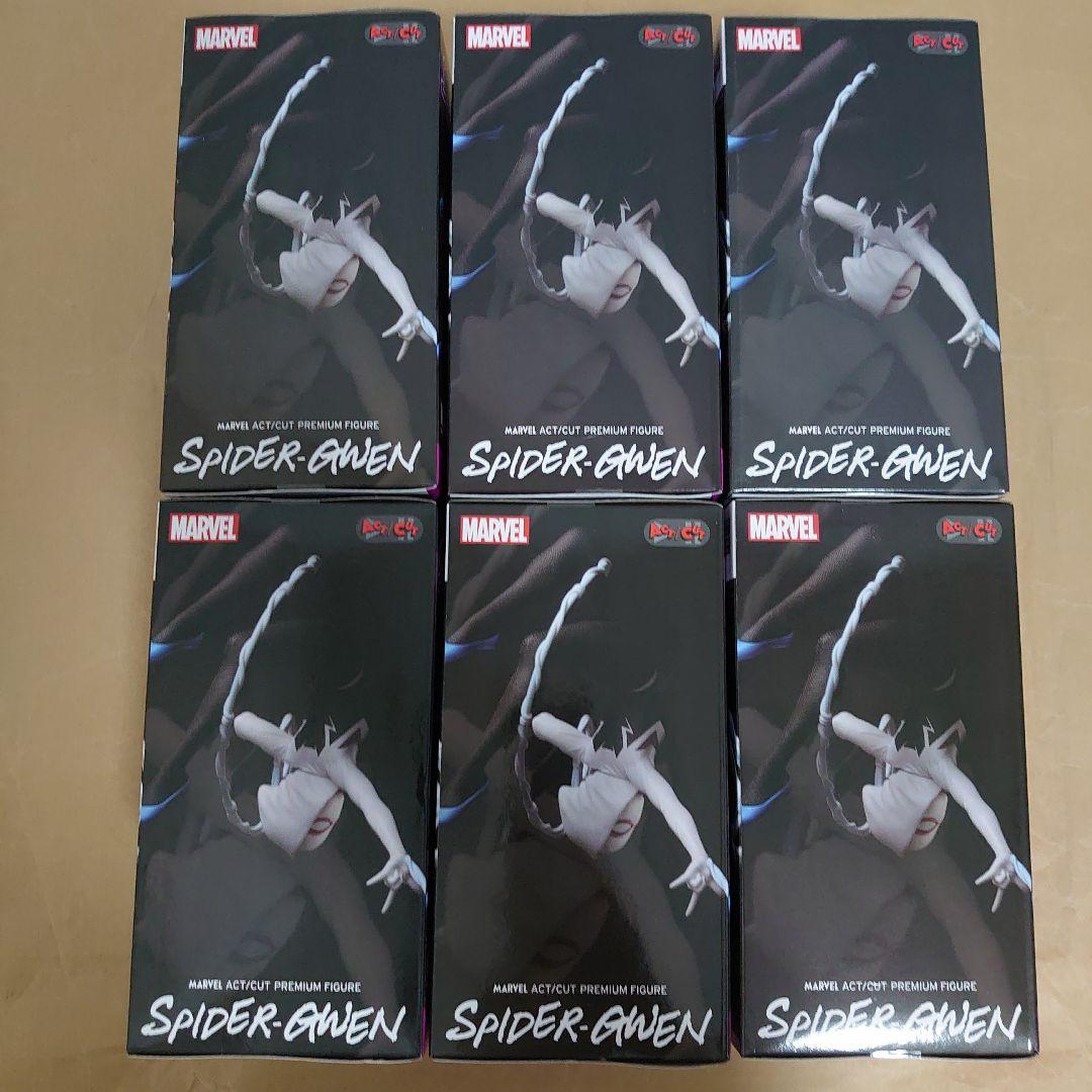 MARVEL ACT/CUT プレミアムフィギュア スパイダーグウェン 6点 MARVEL ACT/CUT プレミアムフィギュア スパイダーグウェン 6点