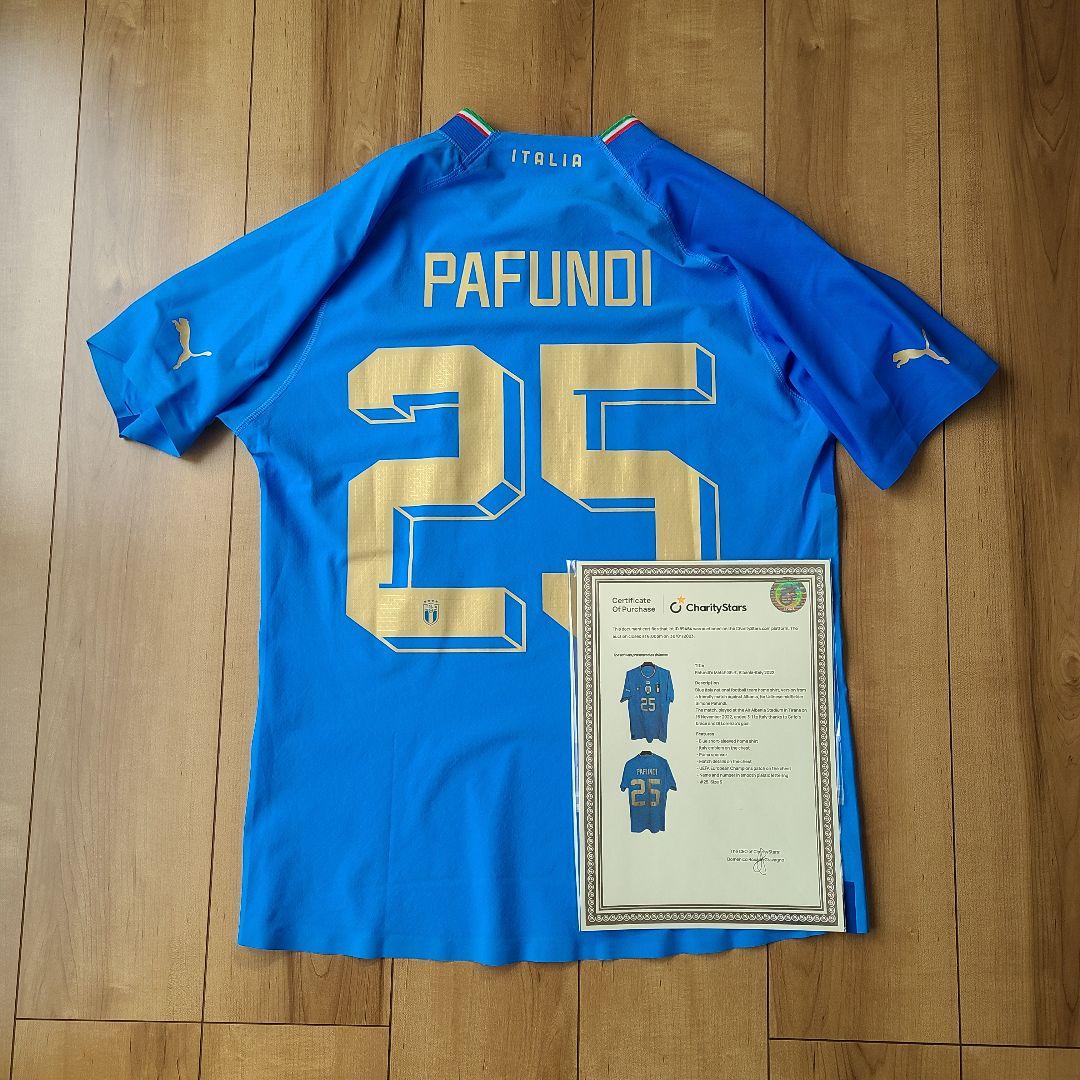 実使用/支給品 2022 イタリア代表 25番 シモーネ・パフンディ 実使用/支給品 2022 イタリア代表 25番 シモーネ・パフンディ