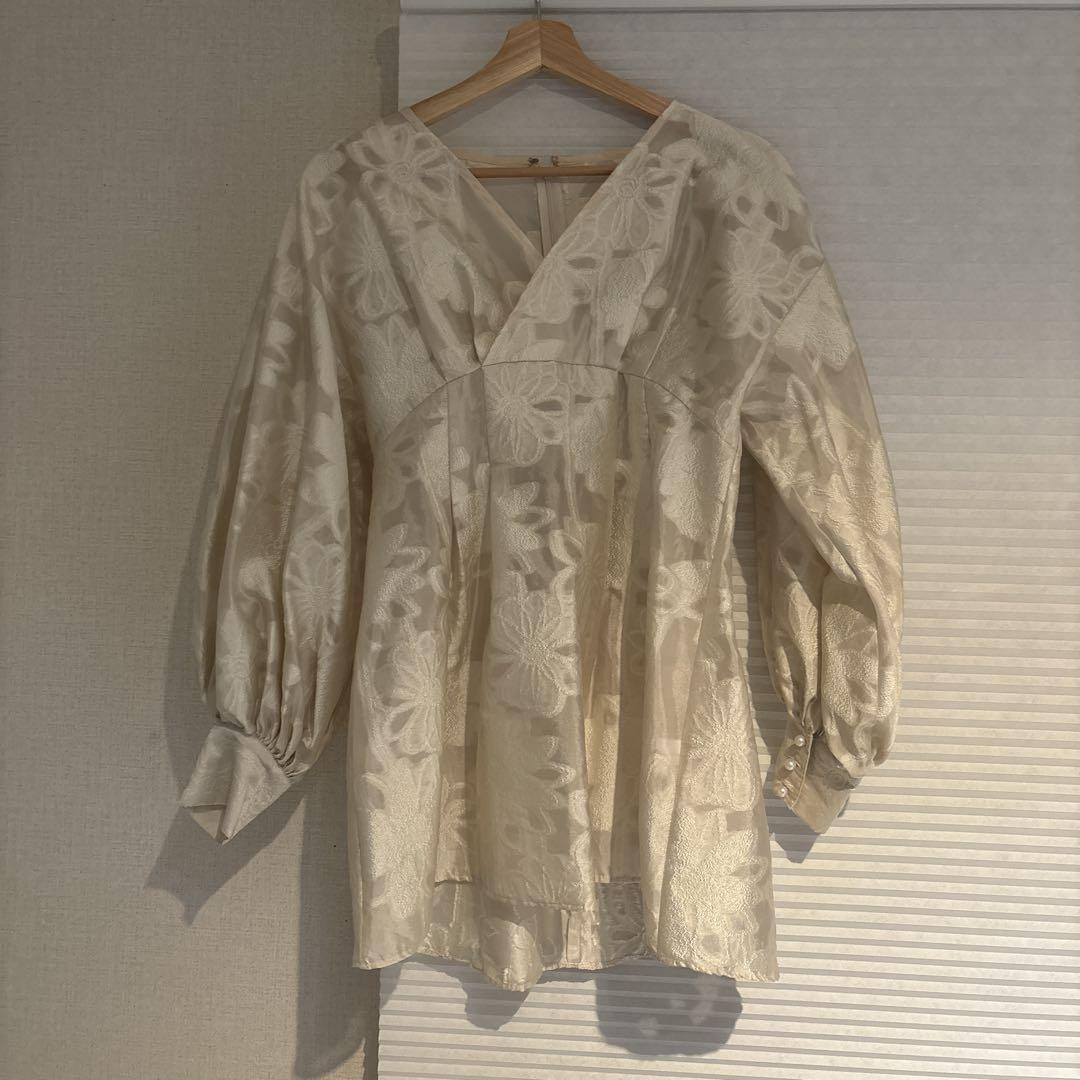 トップス ACKA jacquard mini dress