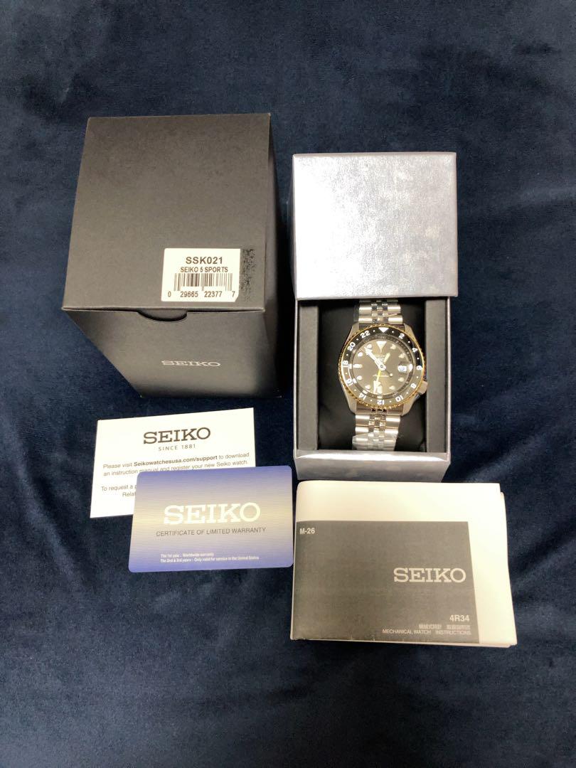 【新品・未使用】SEIKO セイコー SSK021 海外限定 セイコーファイブS