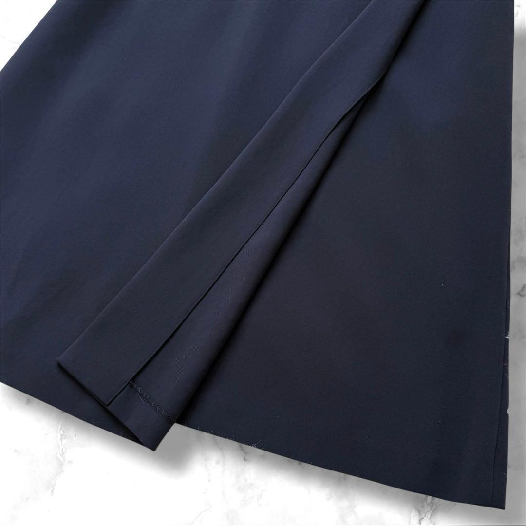 【2024】美品★セオリーリュクス　LIVE2　洗える ワンピース　42　紺