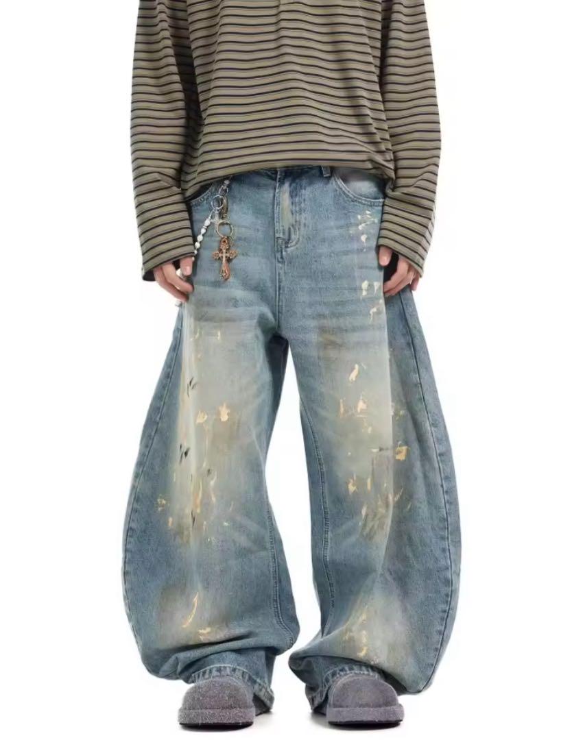 バギーデニム　　menes jaded london acne studios似