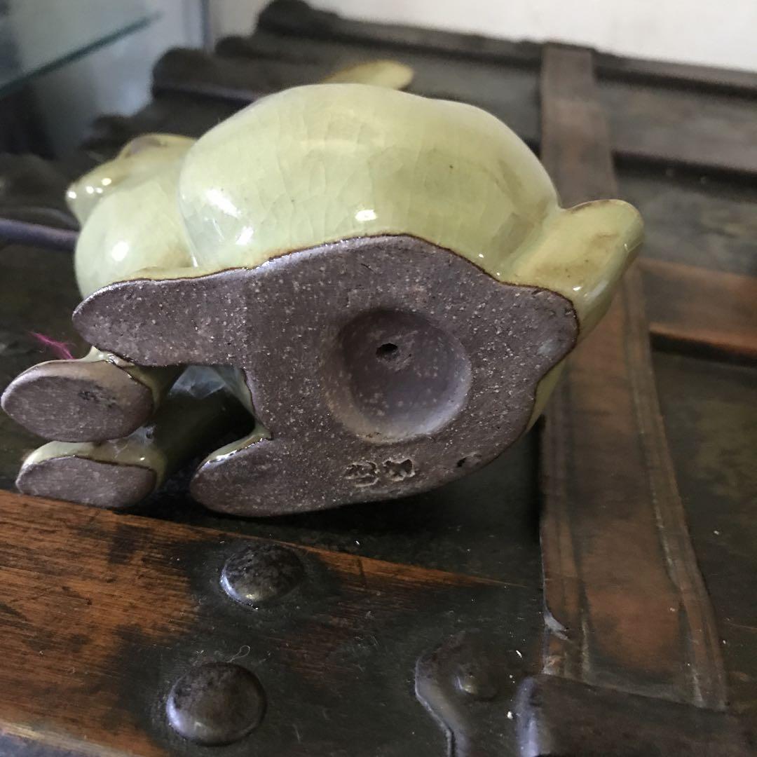 美品　陶器　置物　兎　うさぎ　ヴィンテージ　とても雰囲気あるペアの兎
