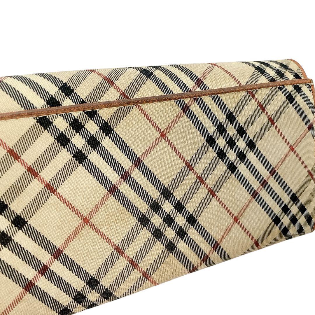 BURBERRY✨バーバリー　長財布　がま口　ノバチェック　カード10枚　大容量