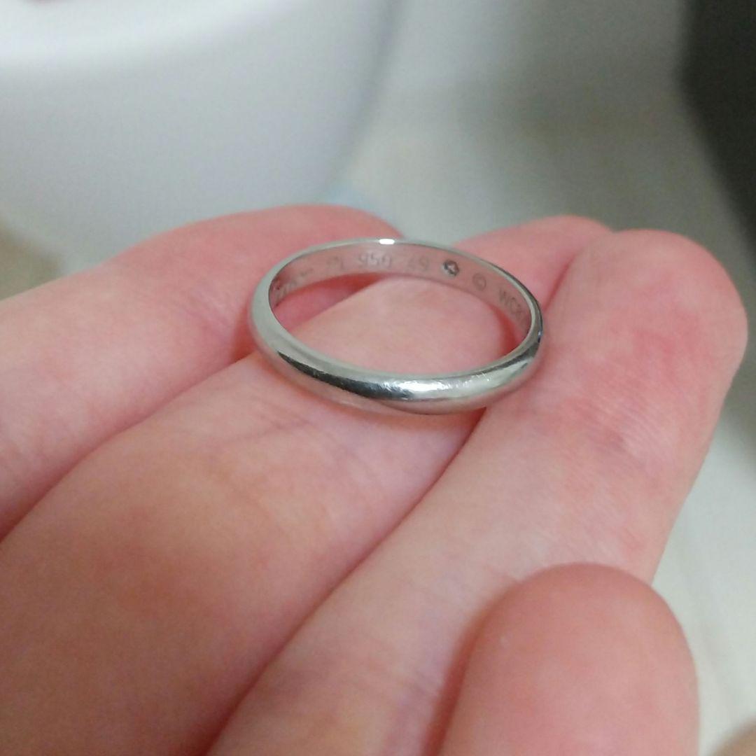 Cartier ウェディングバンド 結婚指輪 シンプル リング ダイヤモンド