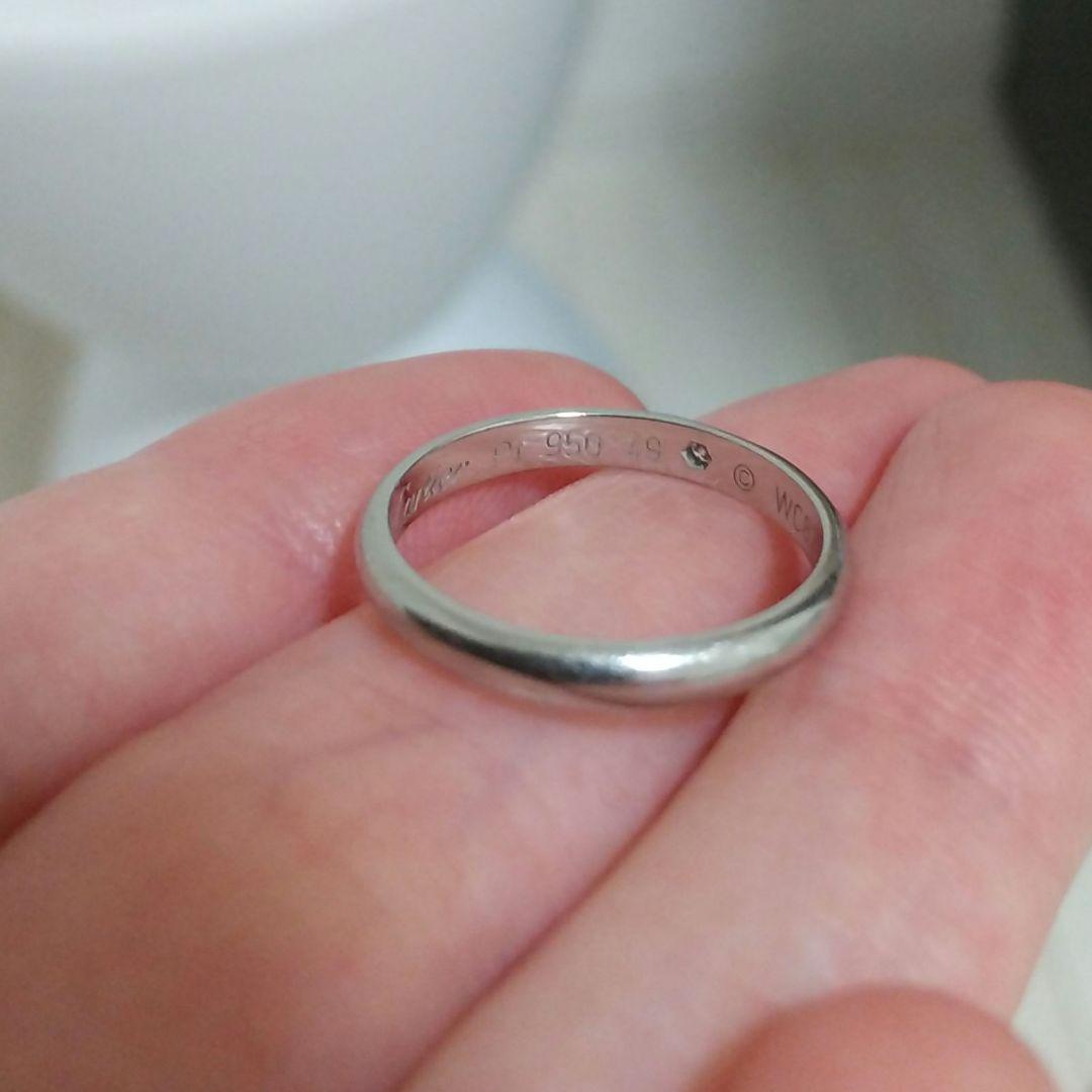 Cartier ウェディングバンド 結婚指輪 シンプル リング ダイヤモンド
