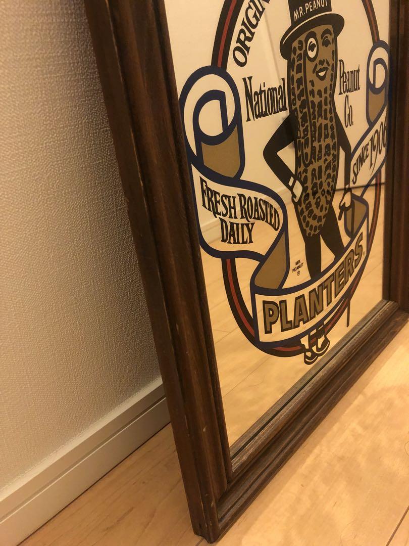 ミスターピーナッツMR PEANUT ビンテージ ミラー 鏡　パブミラー