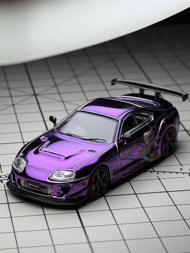 トヨタ　スープラ A80 Z パープル 1/64 ミニカー