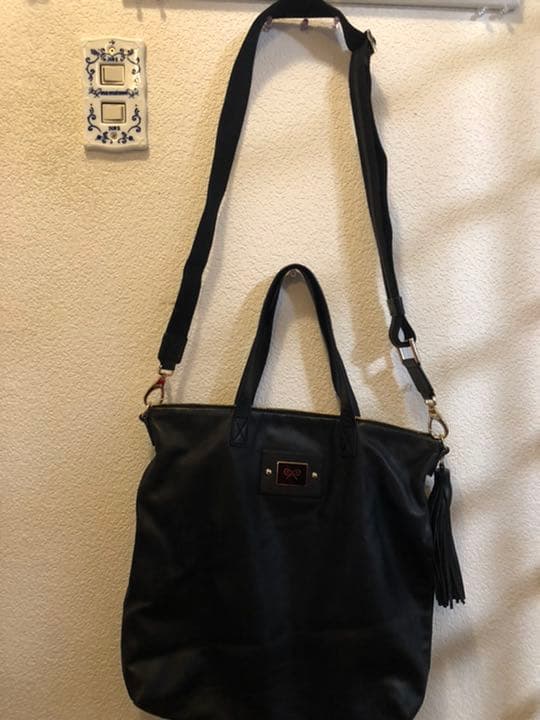 アニヤハインドマーチ2wayトートバッグ黒 お値下げしました♡ ari様専用です 
