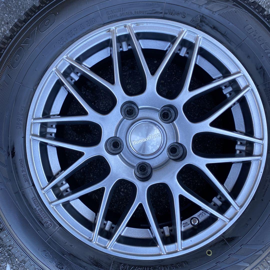 溝あり‼️トーヨースタッドレスセット2021年製195/65R15プリウス等