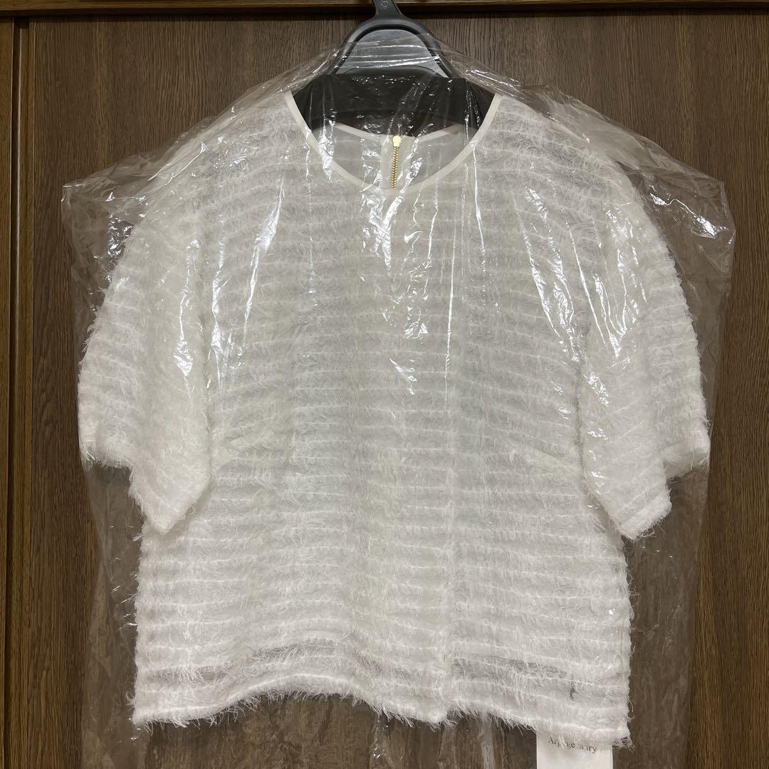 Arpege story アルページュストーリー　フェザーチュール 新品タグ付き アルページュストーリー フェザーチュールTシャツ