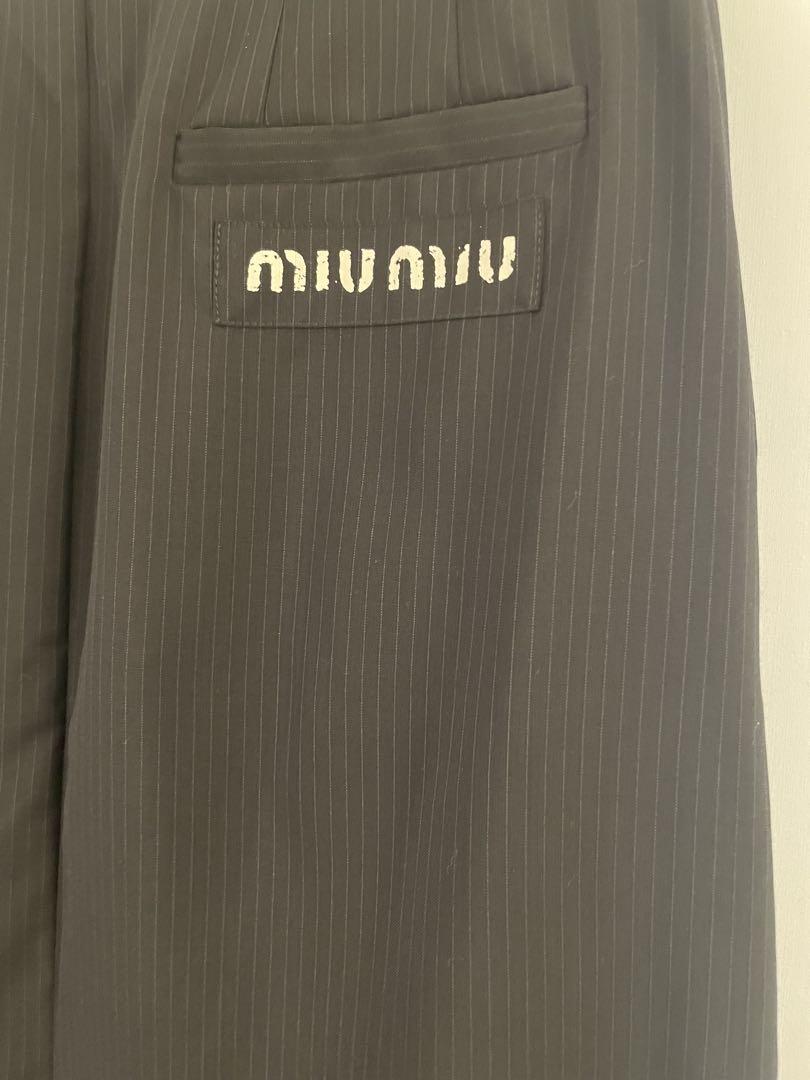 miumiu ミュウミュウ ロゴ ガチャベルトつき ロングスカート
