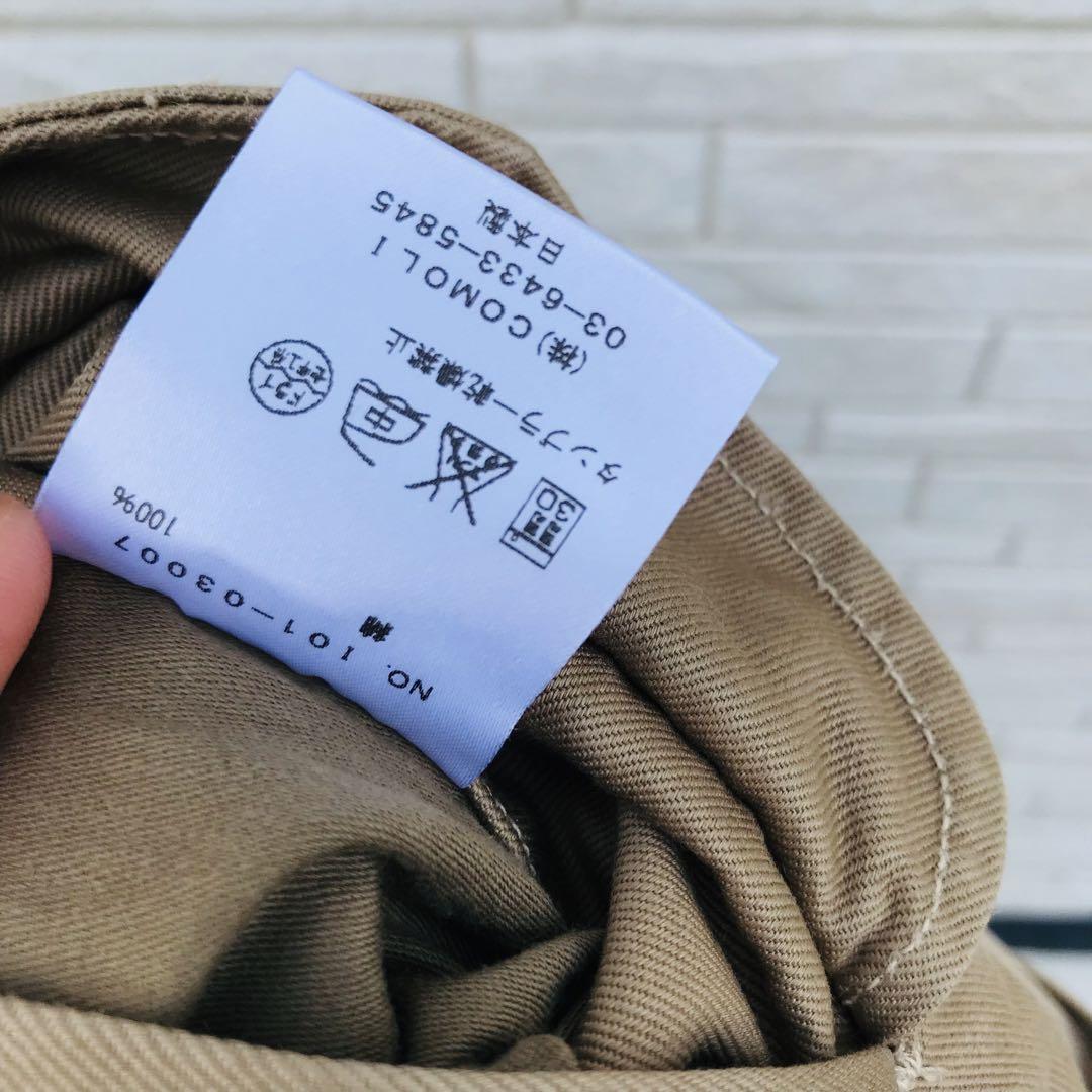 コモリ　ショーツ　ブラウン　0　ベルト付き　チノ