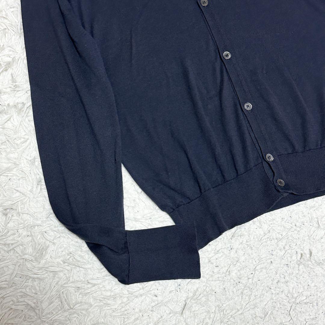 美品 ジョンスメドレー シーアイランドコットン カーディガン S