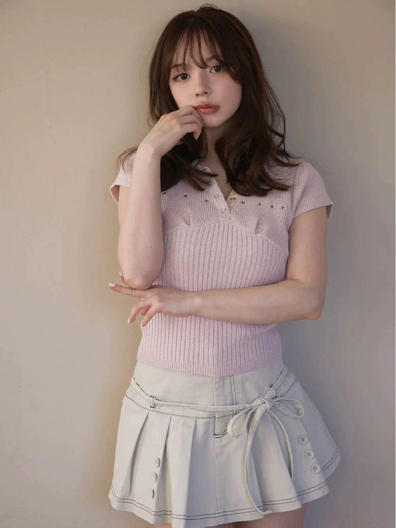 andmary Lindsay logo tops ピンク ANDMARY Lindsay logo tops pink - メルカリ
