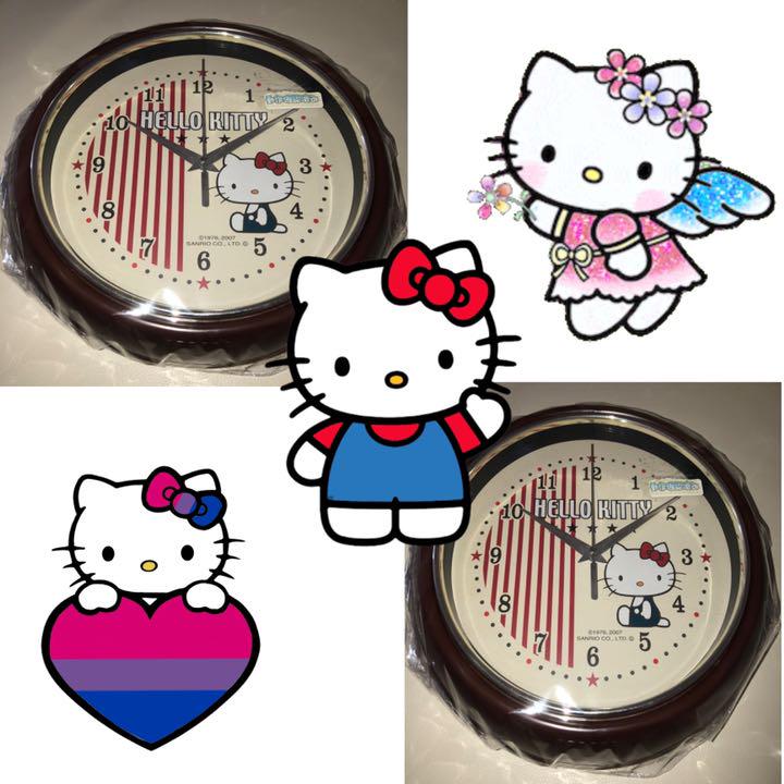 HELLO KITTY QUARTZ時計、カラー：ホワイト、チョコレートエッジ