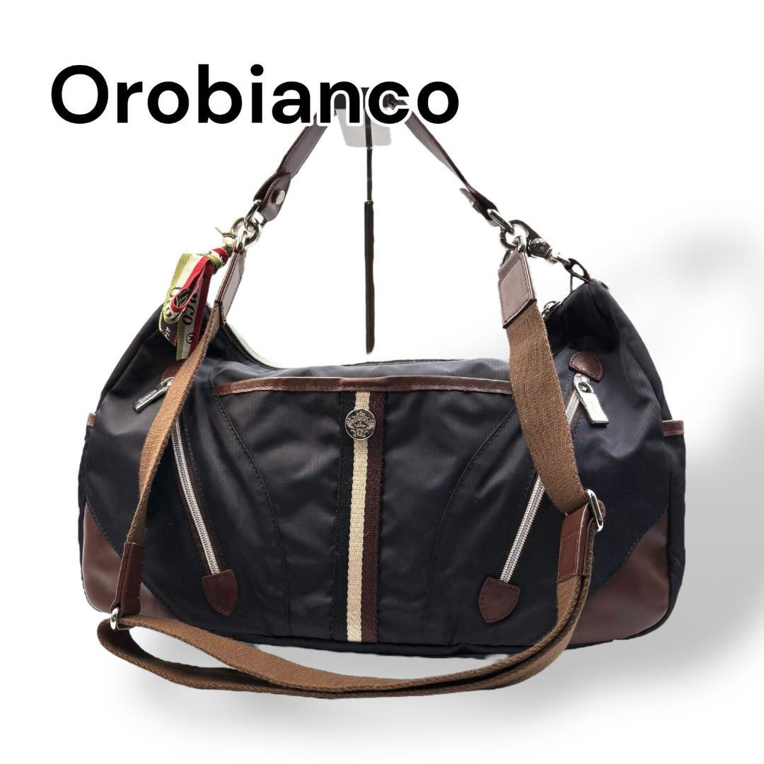 Orobianco オロビアンコ 2wayナイロンバッグ ネイビー R676