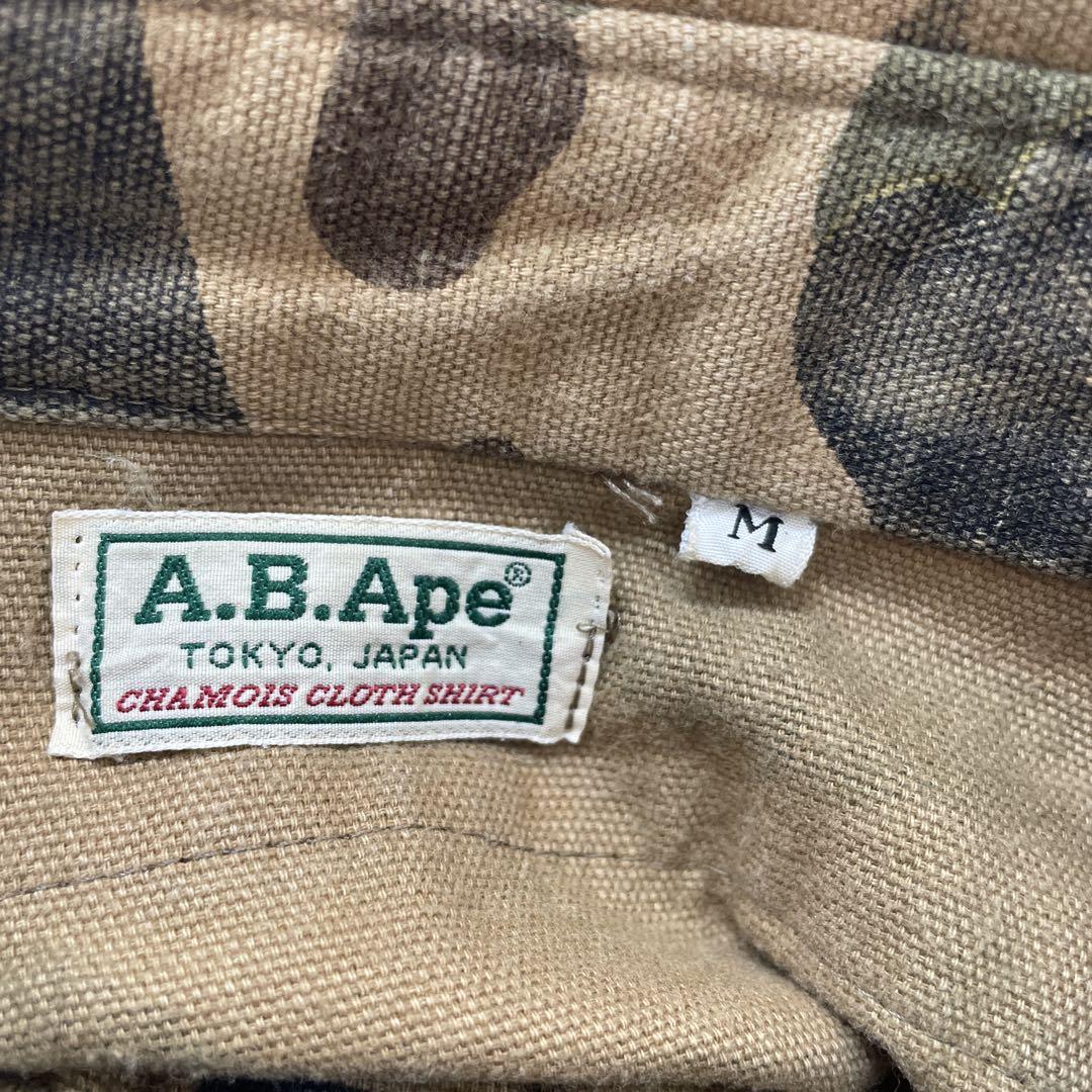 エイプ 90s最初期ファーストカモ長袖シャツ厚手