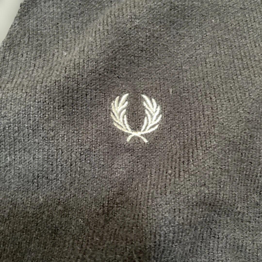 FRED PERRY ブラック カーディガン XL