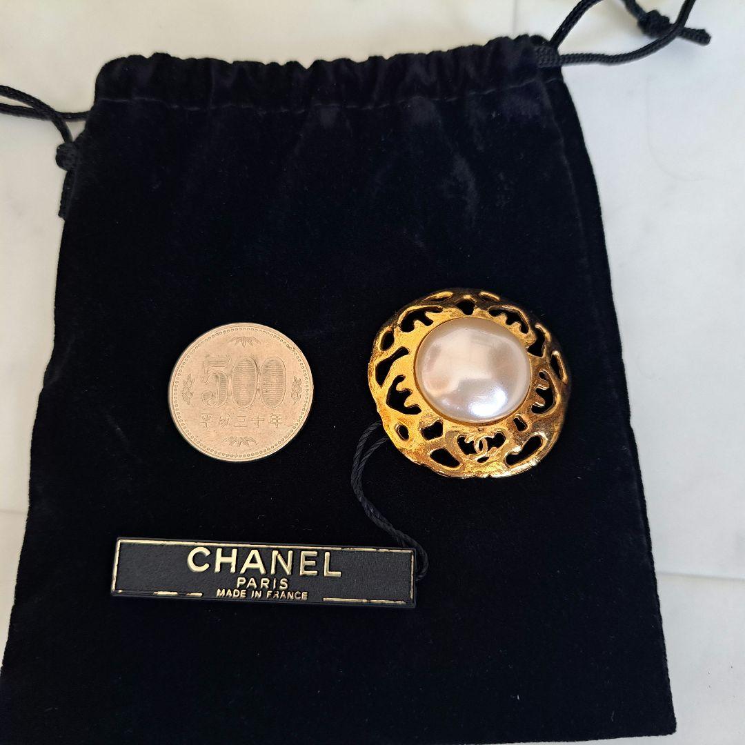【Chanel】シャネル★ear clip★ヴィンテージイヤリング★パール ヴィンテージシャネル：コスチュームパール×GP製カンボン