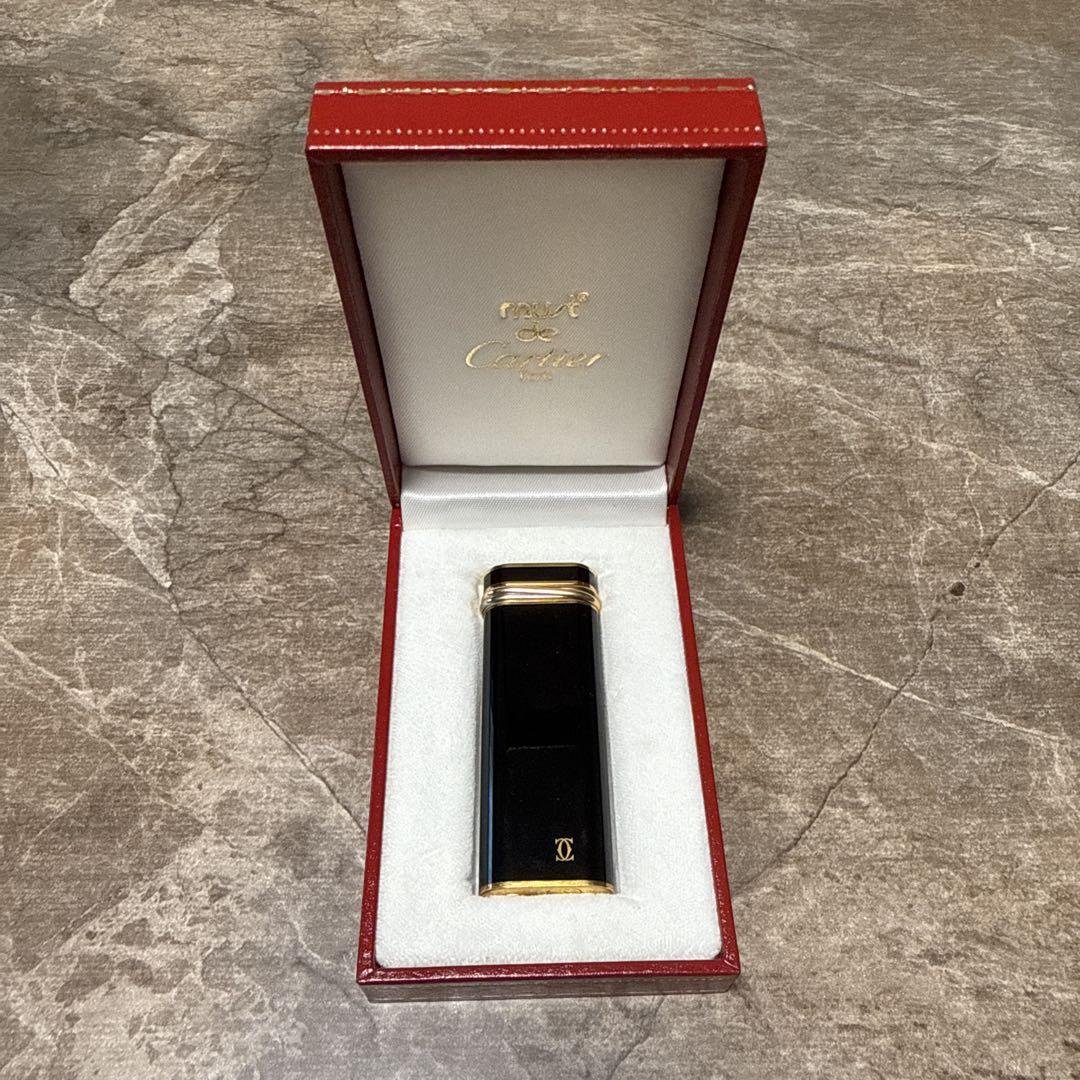 Cartier ライター パリ ブラック×ゴールド×シルバー