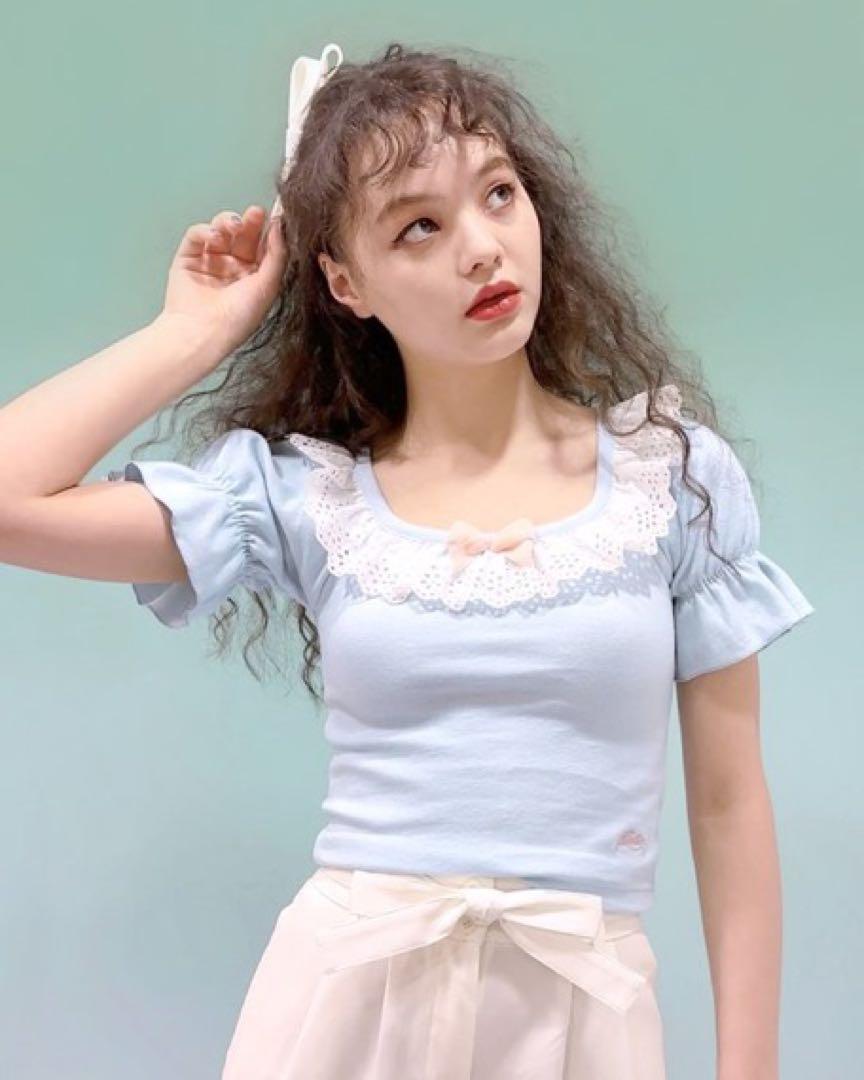 最終値下げ】Katie MY FIRST KATIE puff tee ブルー
