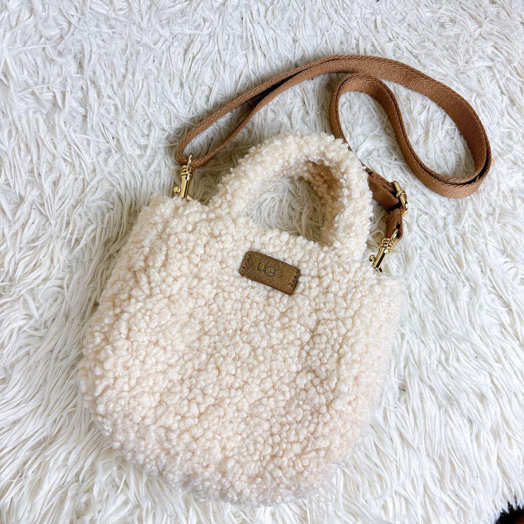 お歳暮 UGG アグ Maribel マリベル シェルパ ミニバッグ ストラップ バッグ
