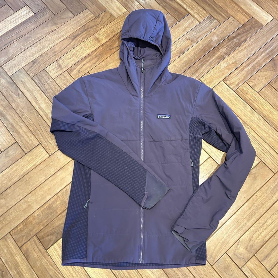 patagonia フード付きパーカー Sサイズ ダークパープル